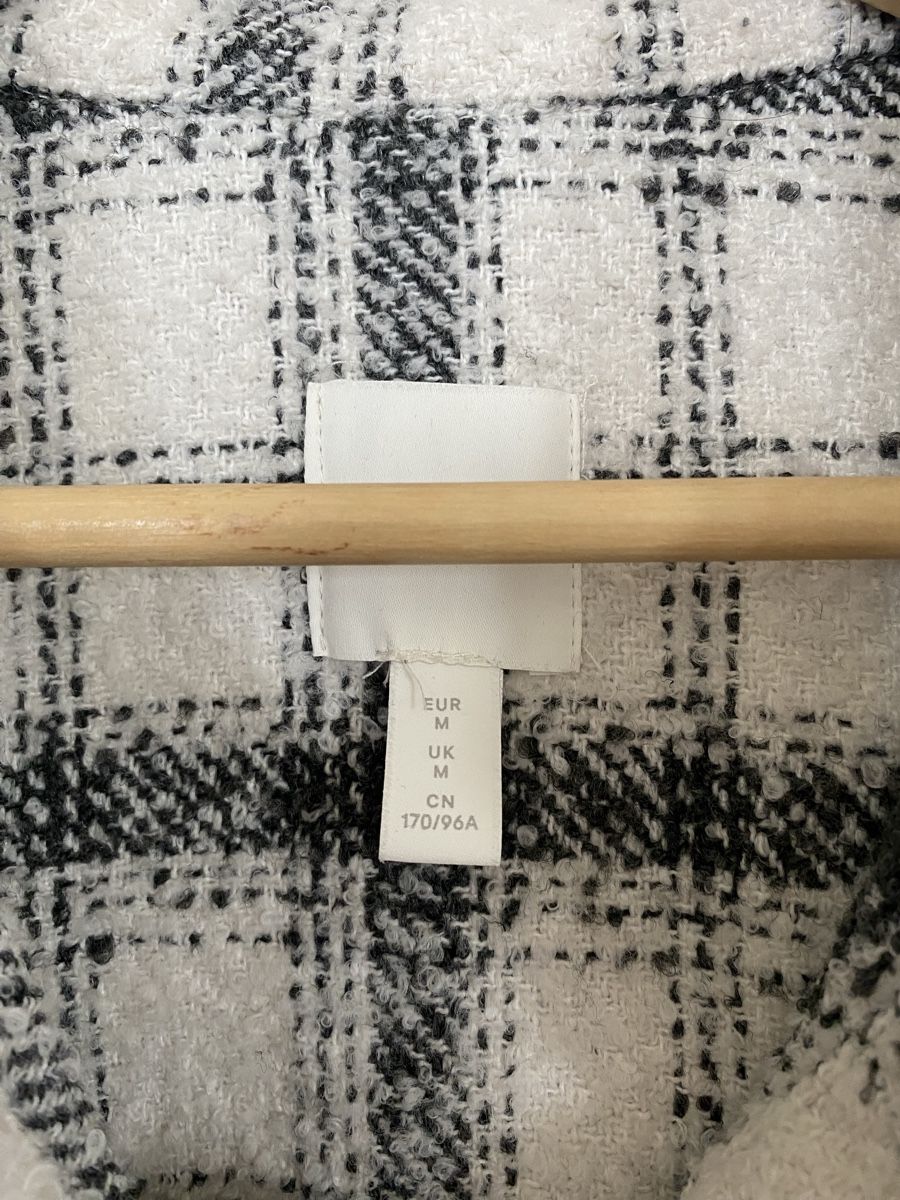 H&M Camicette: Overshirt Plaid Black White – Usato da Zürich venduto da afe_q5ck 3