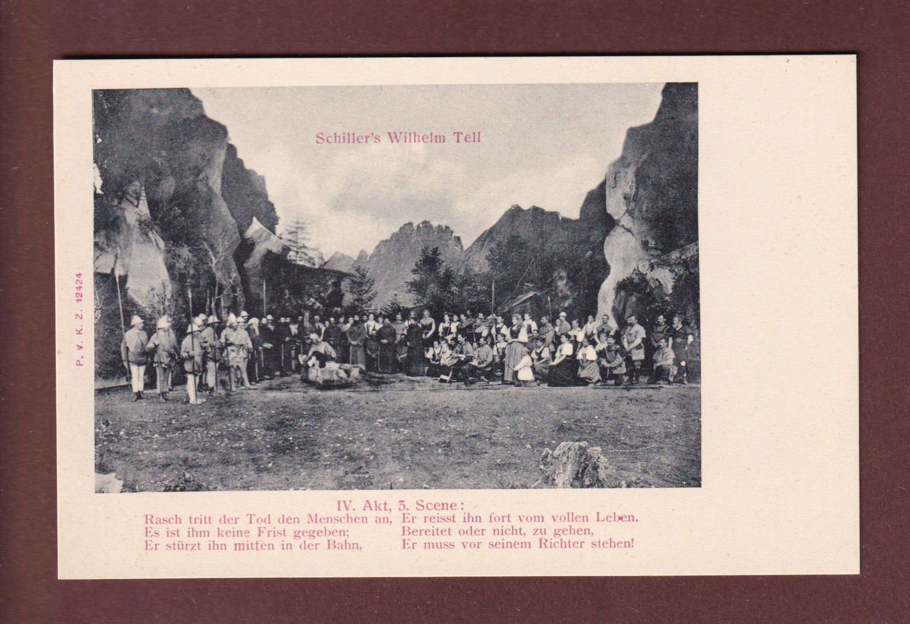 Cartoline postali: Schiller - WILHELM TELL – Usato da Pully venduto da nicecards-shop