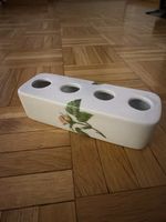 Porzellan Blumenvase aus Paris mit Rosenmuster, Vintage! (54