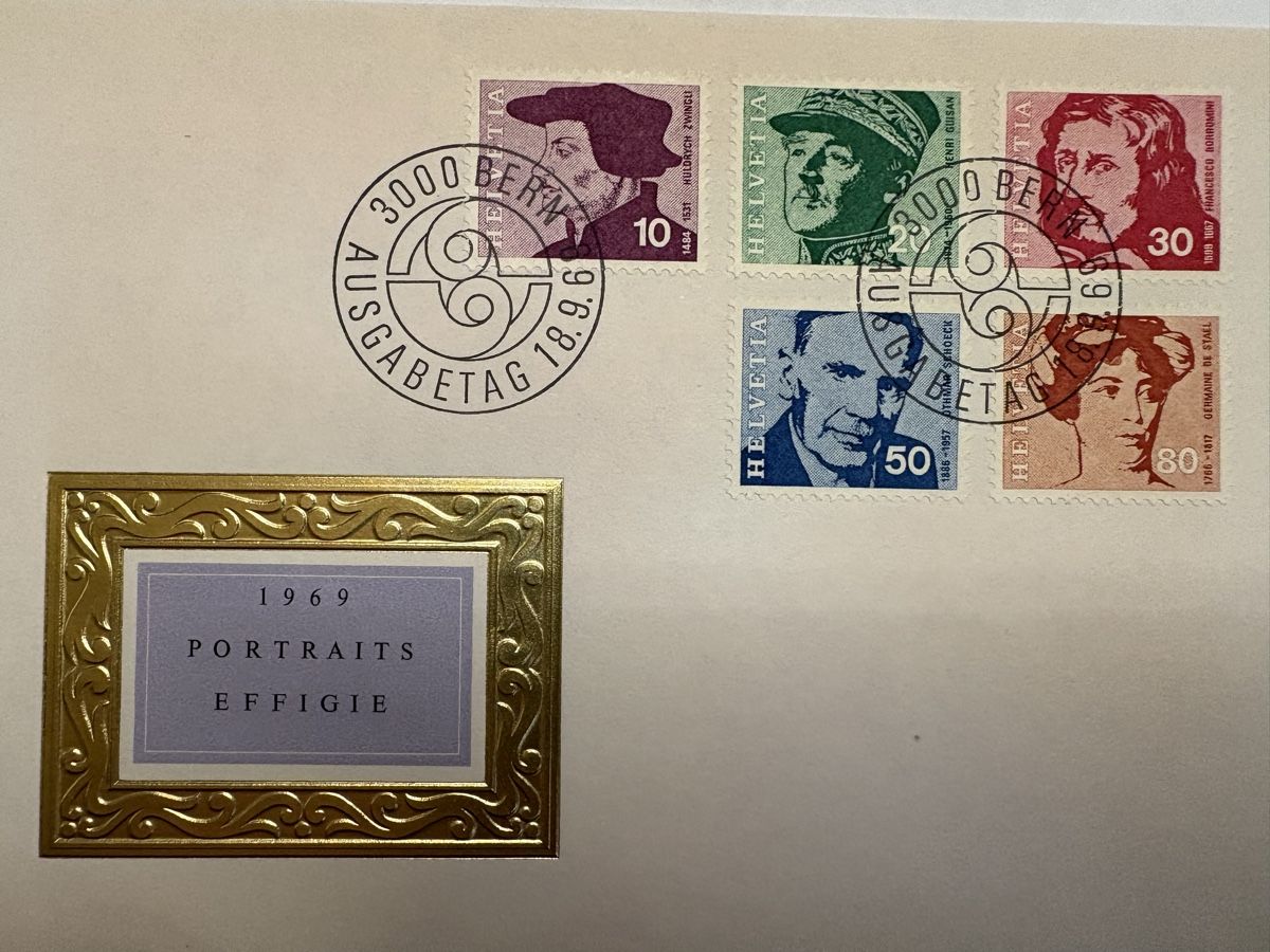 Tutti i francobolli: FDC Znr. 471 - 475 – Usato da Wohlen AG venduto da Eschiedsrichter