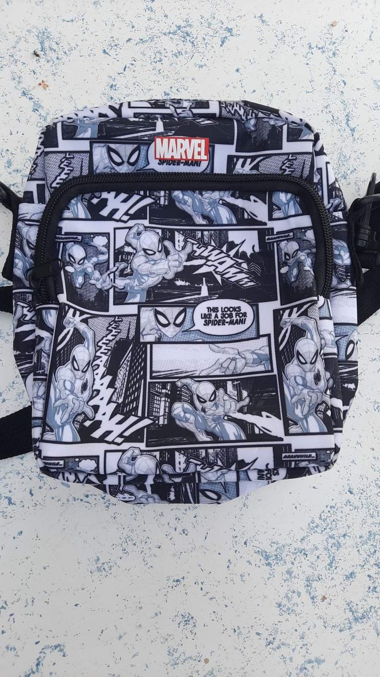 Taschen: Tasche Marvel Spiderman Comic Print schwarz – Gebraucht aus Baden von Boroda
