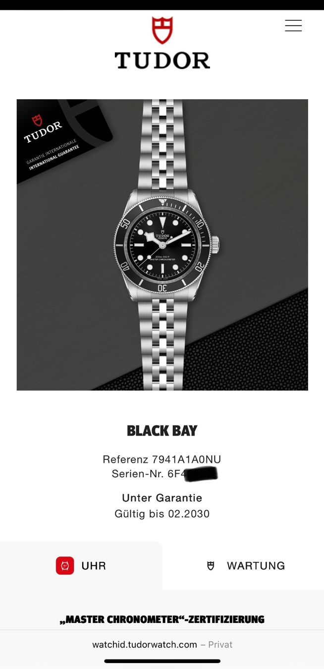Tudor Uhren: TUDOR Black Bay Monochrome Fullset – Gebraucht aus Birsfelden von Mynos 2