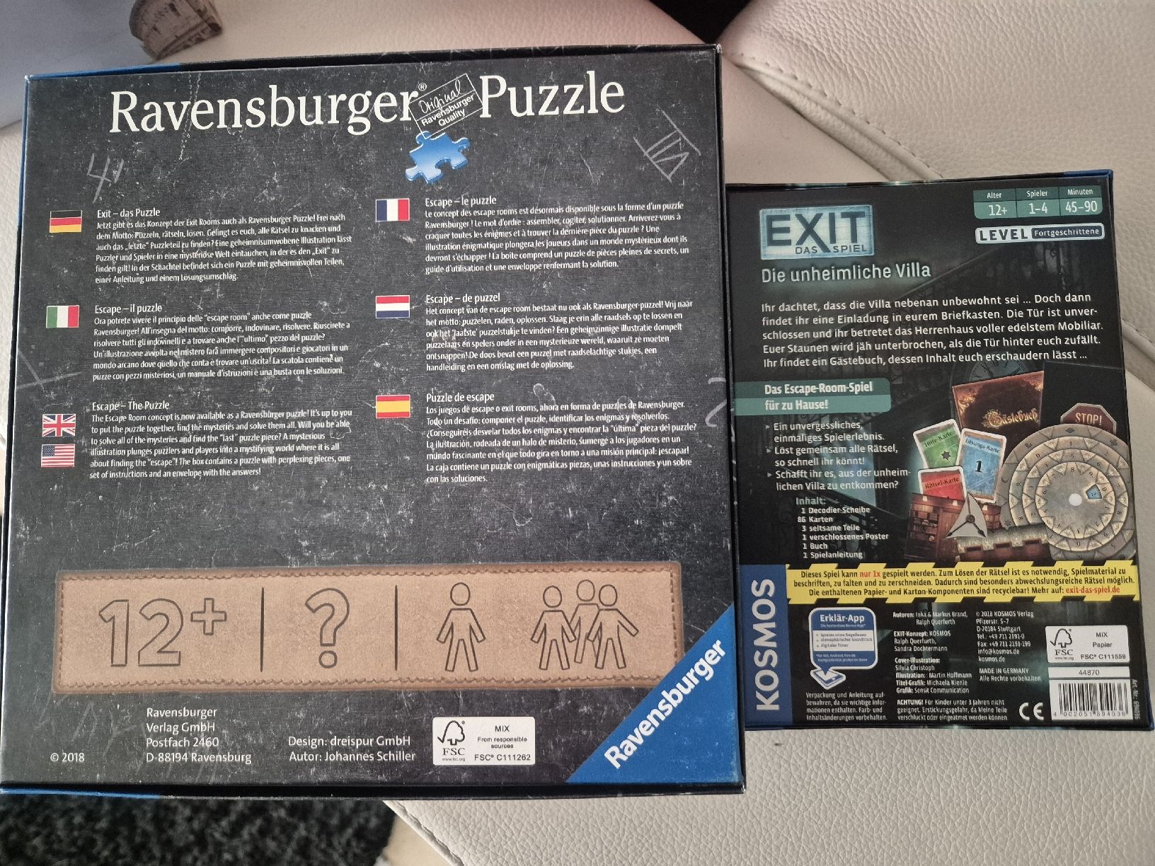 Ravensburger Giochi: Escape Puzzle + Exit spiel – Usato da Rheinfelden venduto da calla07 1