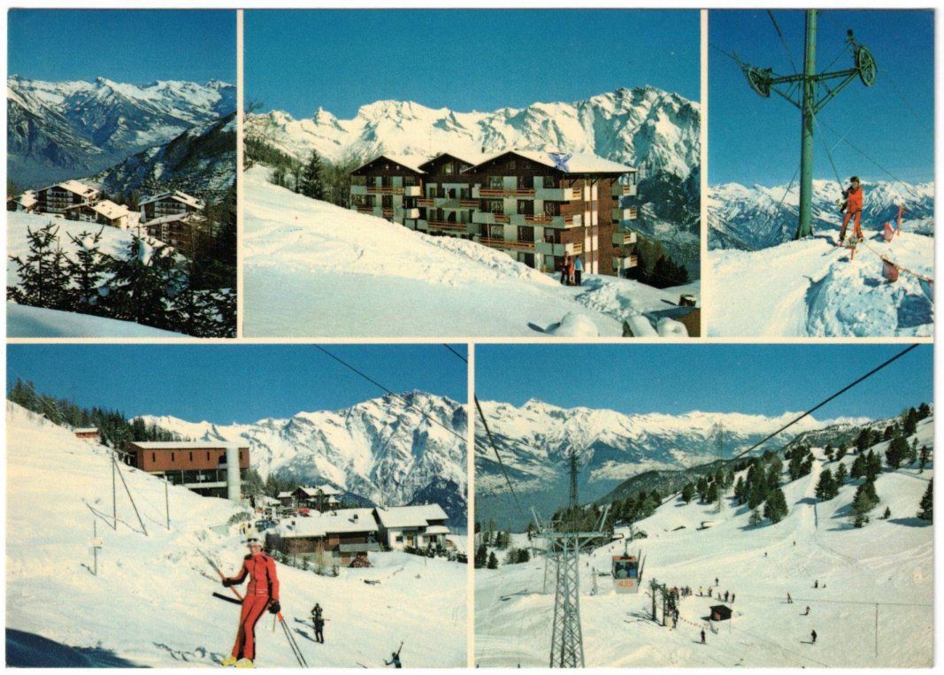 Cartoline postali: La Tzoumaz - 5 Bild AK Mayens de Riddes – Usato da Binningen venduto da Mountainrider