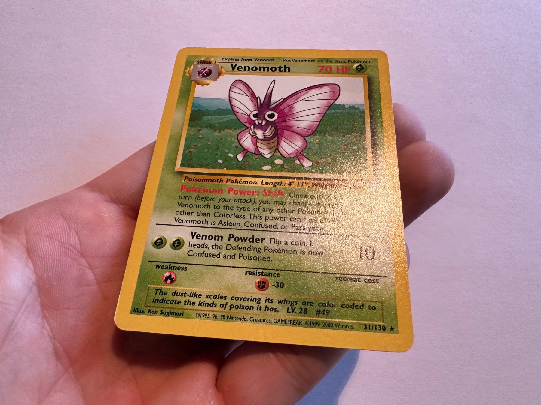 Pokémon Carte collezionabili: Venomoth non holo Base 2 EN – Usato da Hagendorn venduto da Pokecollectorch 2