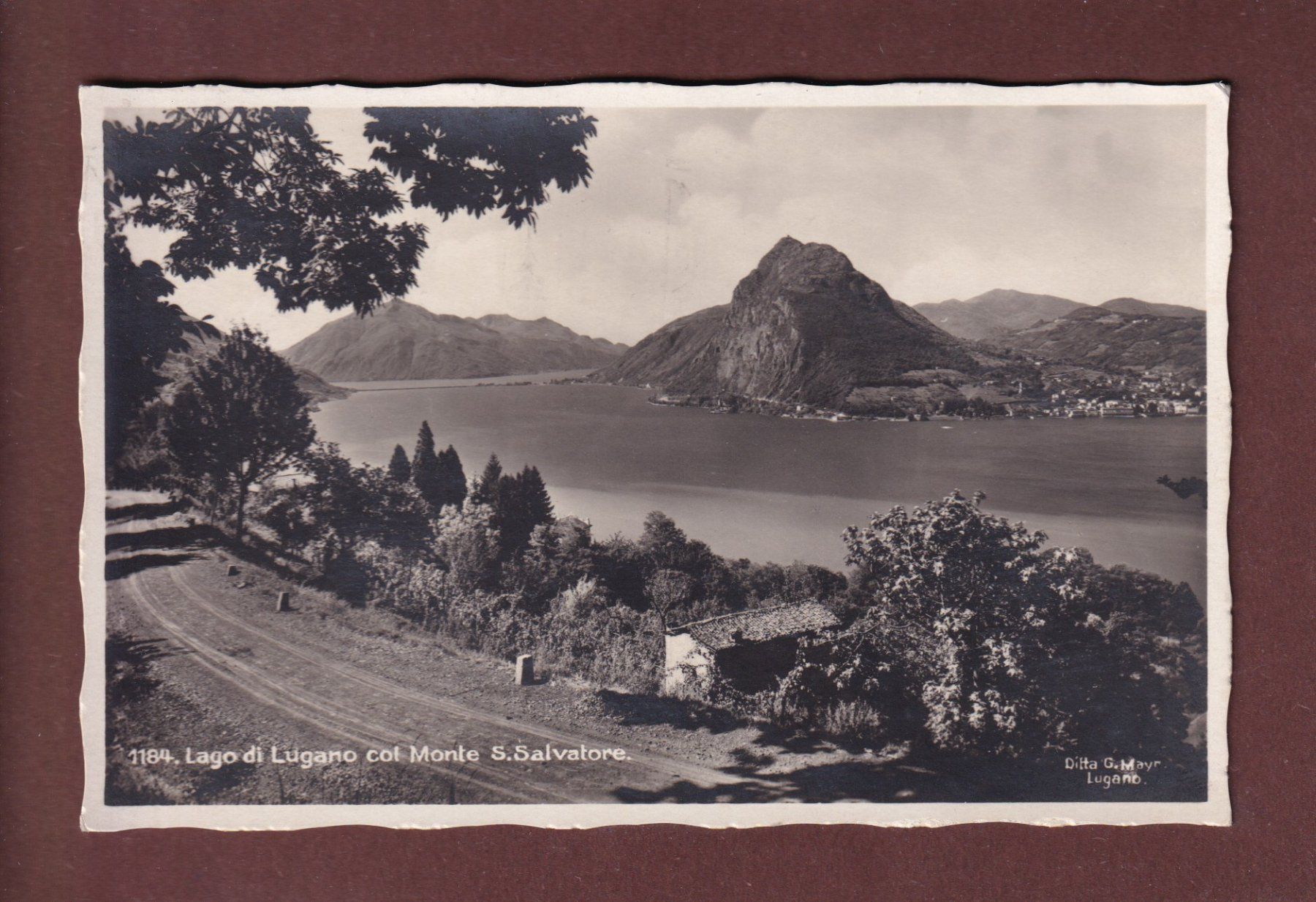 Cartoline postali: LUGANO - San Salvatore - 1930 – Usato da Pully venduto da nicecards-shop