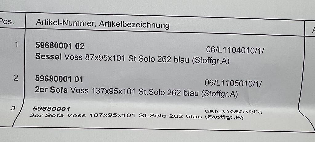 Divani: 1 Sessel - 2er & 3er Sofa Voss – Usato da Kriens venduto da Martini83 4