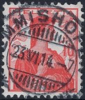 EMMISHOFEN 23.VI.14 - Vollstempel auf Helvetia Brustbild