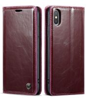 CaseMe iPhone XS Max Luxus Leder Case