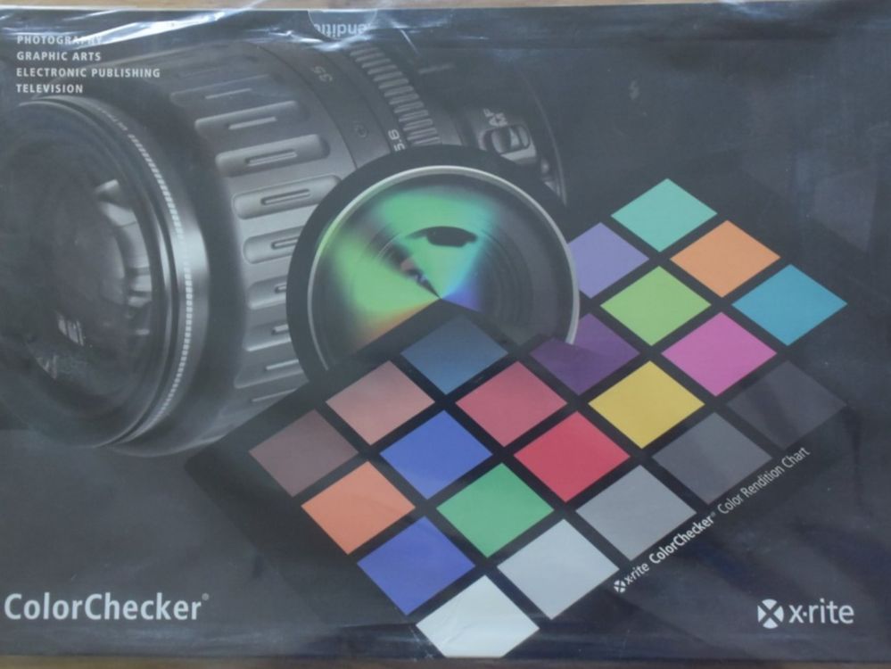 X-Rite Calibrite Referenz Karte ColorChecker 24 Farbfeldern (Neu ...