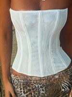 Weisses transparentes Bustier