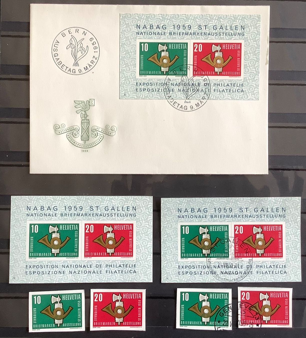 Alle Briefmarken: 1959 / Nabag FDC - Blocks ** +Gest. Einzelwerten **und Gest. – Neu (gemäss Beschreibung) aus Liestal von Skunk02