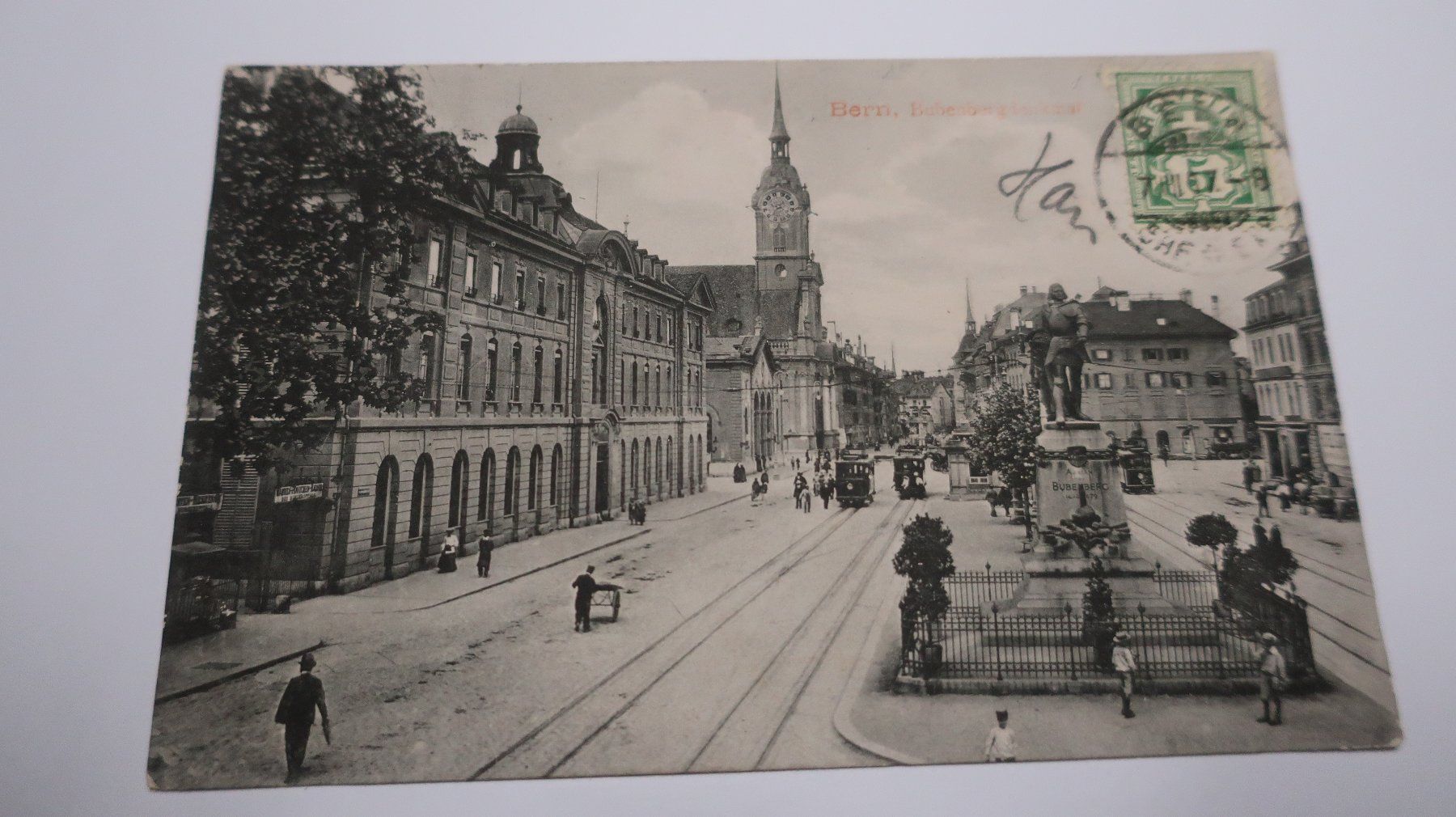 Cartoline postali: Bern Bubenbergdenkmal  1907 – Usato da Cormoret venduto da Pascalll2001 1