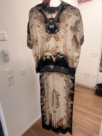 Elegantes Jumpsuit-Set mit Print, Gr. M/L CHF 90,- (Neu!)