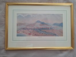 Frick, Aquarell,  A. Bringolf, 1840, gerahmt, schöne Deko