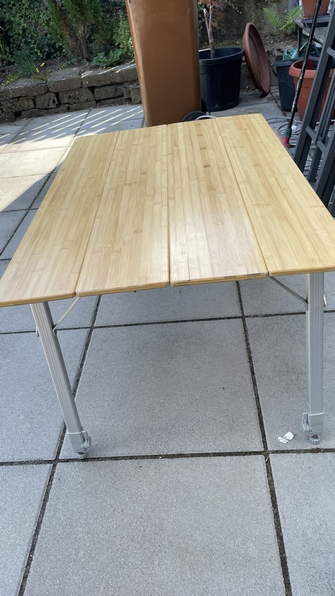 Outwell Custer M Campingtisch Bambus, fast wie neu!  (Gebraucht) in fr  CHF 50  nur Abholung auf Ricardo kaufen