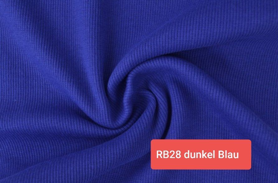 Stoffe: Rib Bündchen dunkel Blau – Neu und originalverpackt aus Steg im Tösstal von J.Kreisl