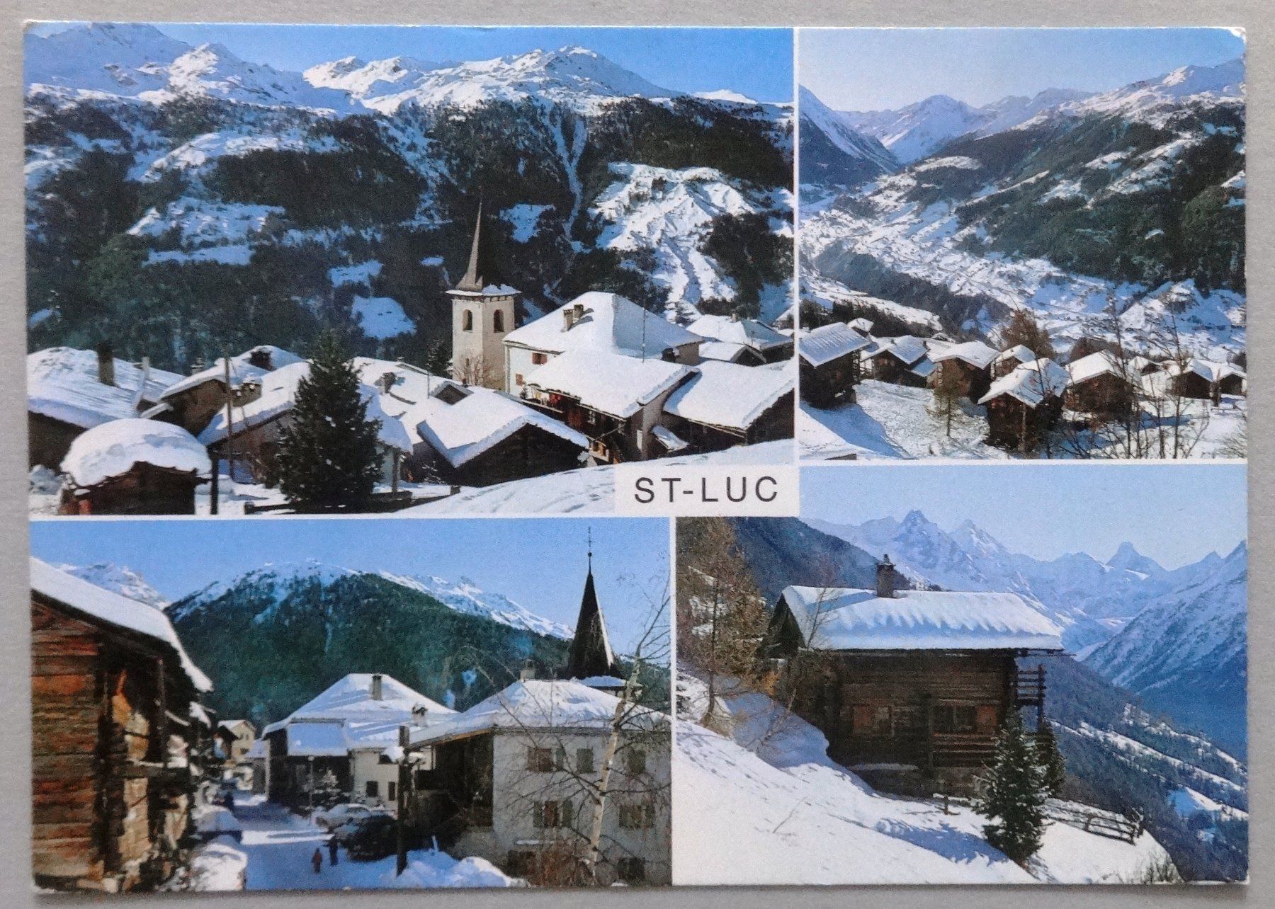 Cartoline postali: Hiver à Saint-Luc, Val d' Anniviers – Usato da Fétigny venduto da Billy2miny