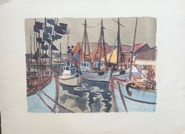 KÜNSTLER ? UNLESERLICH SIGNIERT LITHOGRAPHIE SIG.NUMMERIERT