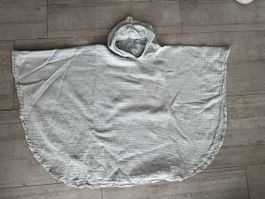 Kinder Badeponcho Musselin mit Kapuze Gr. 98/104 ☀️🏊‍♀️