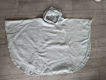 Kinder Badeponcho Musselin mit Kapuze Gr. 98/104 ☀️🏊‍♀️