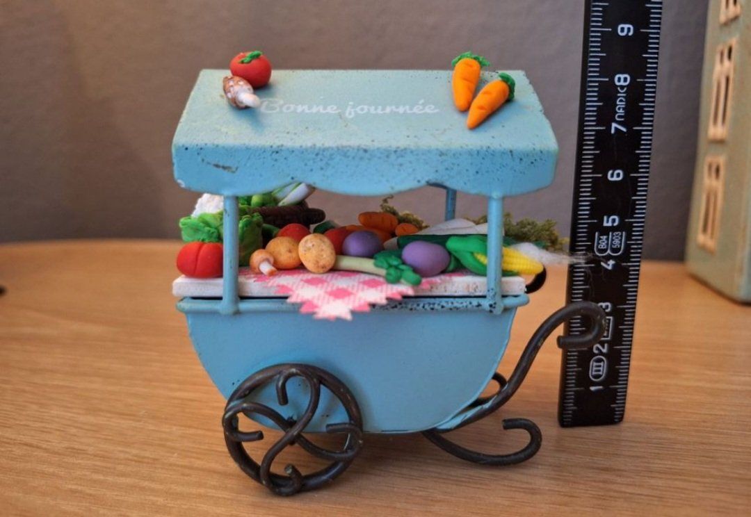 Case e mobili per bambole: Puppenhaus Gemüse Markt Stand – Nuovo (secondo la descrizione) da Zürich venduto da HandmadeTinyFood 3