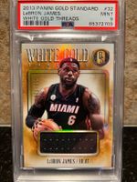 NBA LeBron James GOLD Jersey /125 PSA 9 POP 2!! RARE
