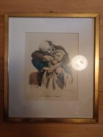 Lithografie L. Boilly Le baume d'acier Rahmen 29x25cm