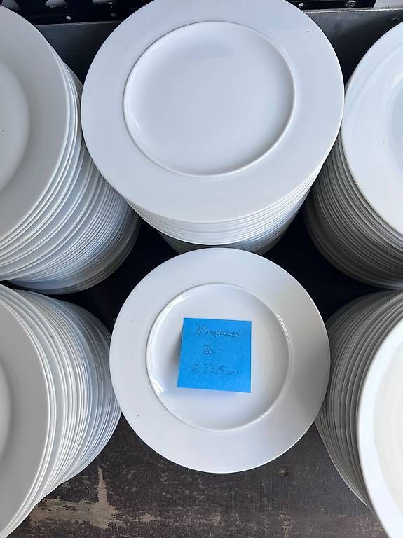 Piatti: Assiettes blanches  plusieurs tailles  – Usato da Sion venduto da yay_d8xc 1