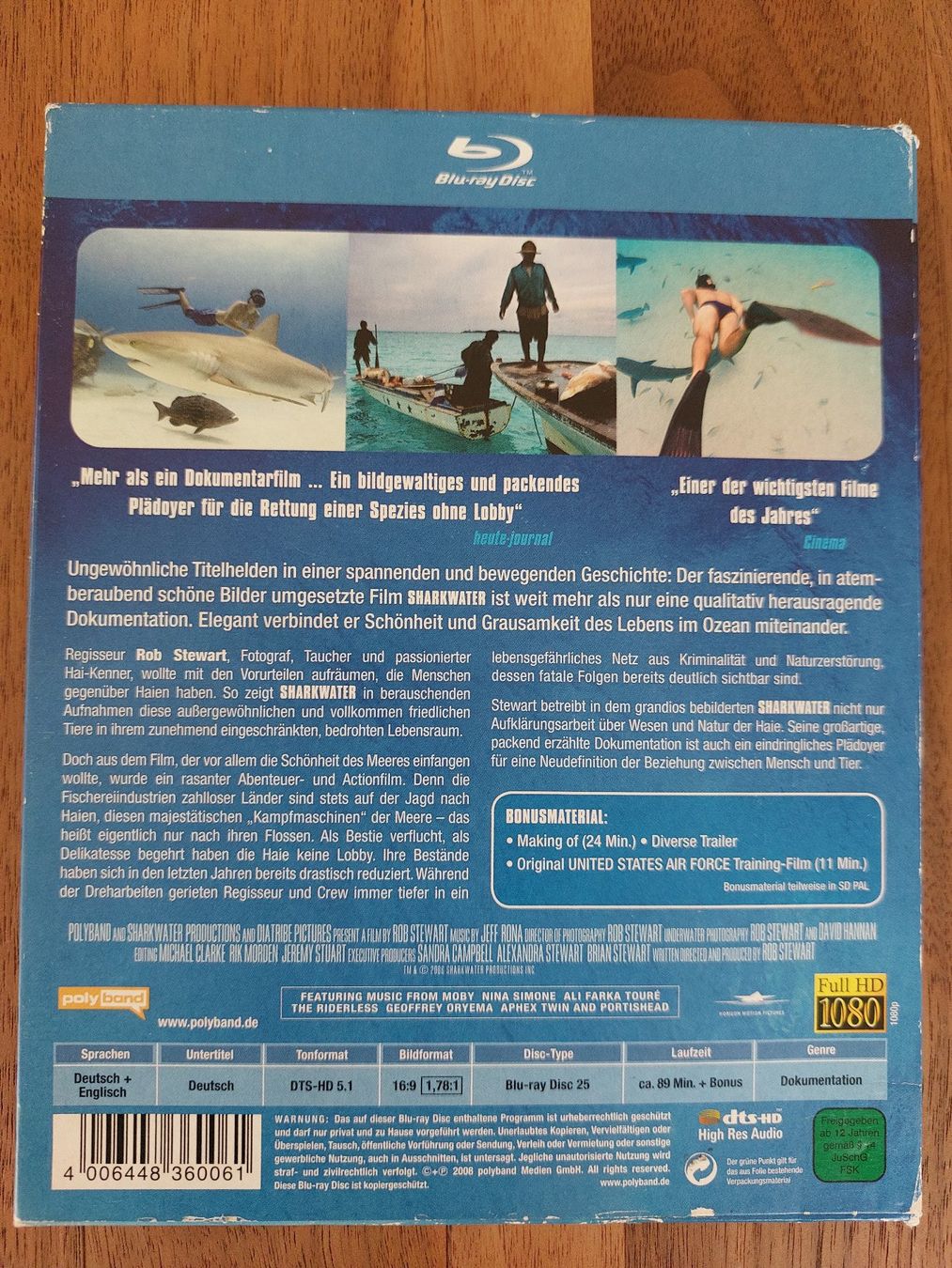 Tutti i DVDs: Blu Ray - Sharkwater / Wenn Haie sterben – Usato da Rheinfelden venduto da FilmAuktion 1