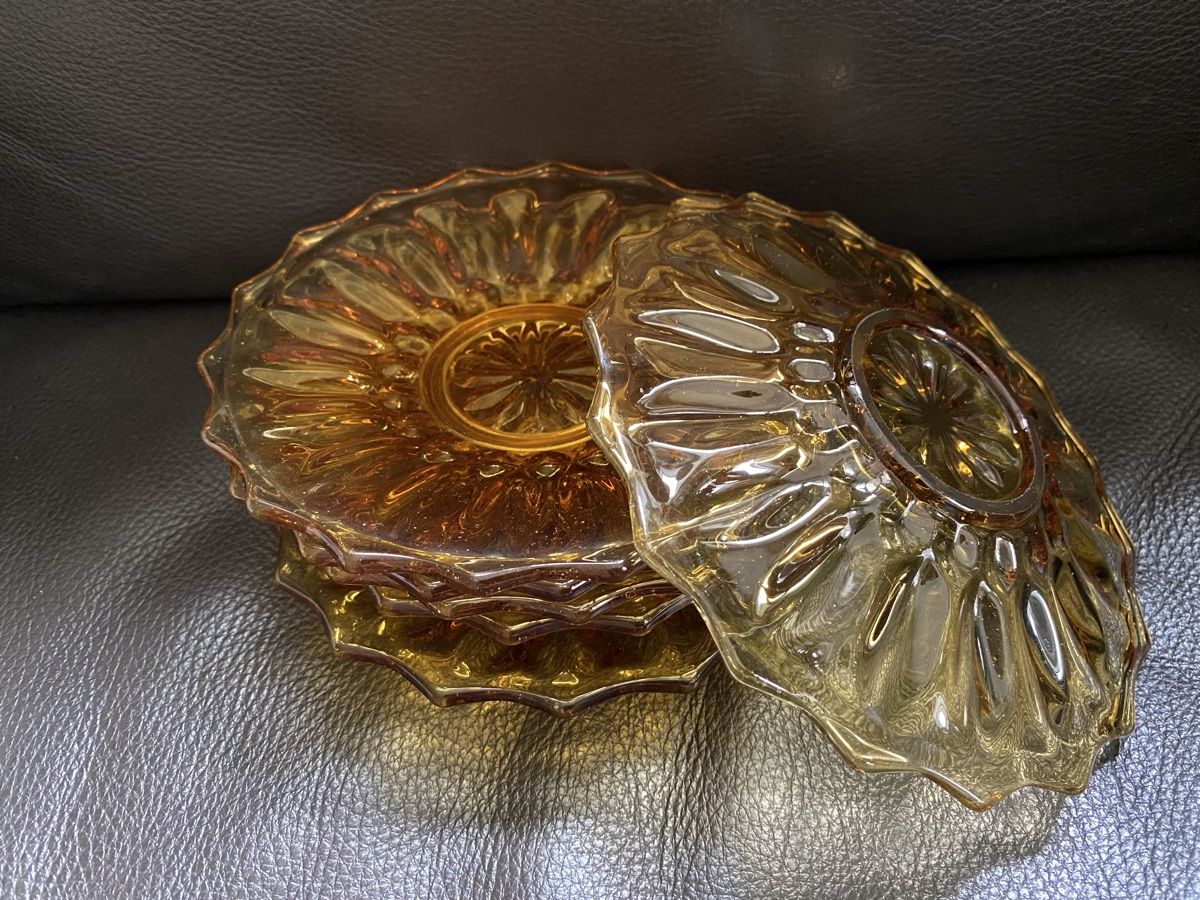 Bicchieri: 6 Dessertteller, Glas, vintage, retro – Usato da Rheinfelden venduto da Tigerlilli 3