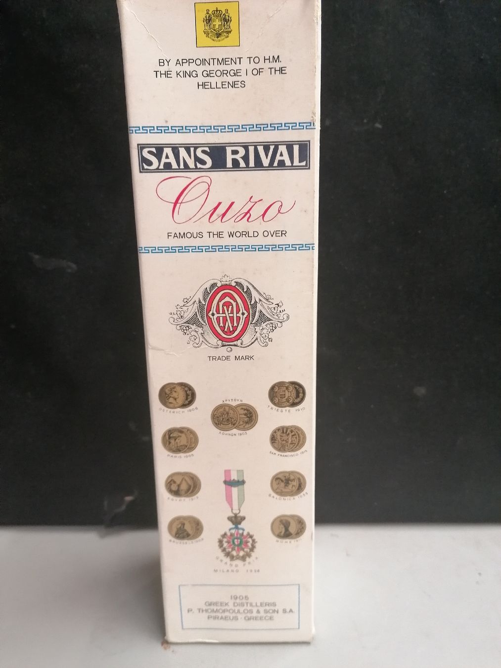 Bevande alcoliche: Ouzo Sans Rival Grecque, 1905, Bouteille Scellée. – Nuovo (secondo la descrizione) da Genève venduto da Leboucheoreilles 2