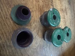 Ancien encrier en verre 4x Bakélite