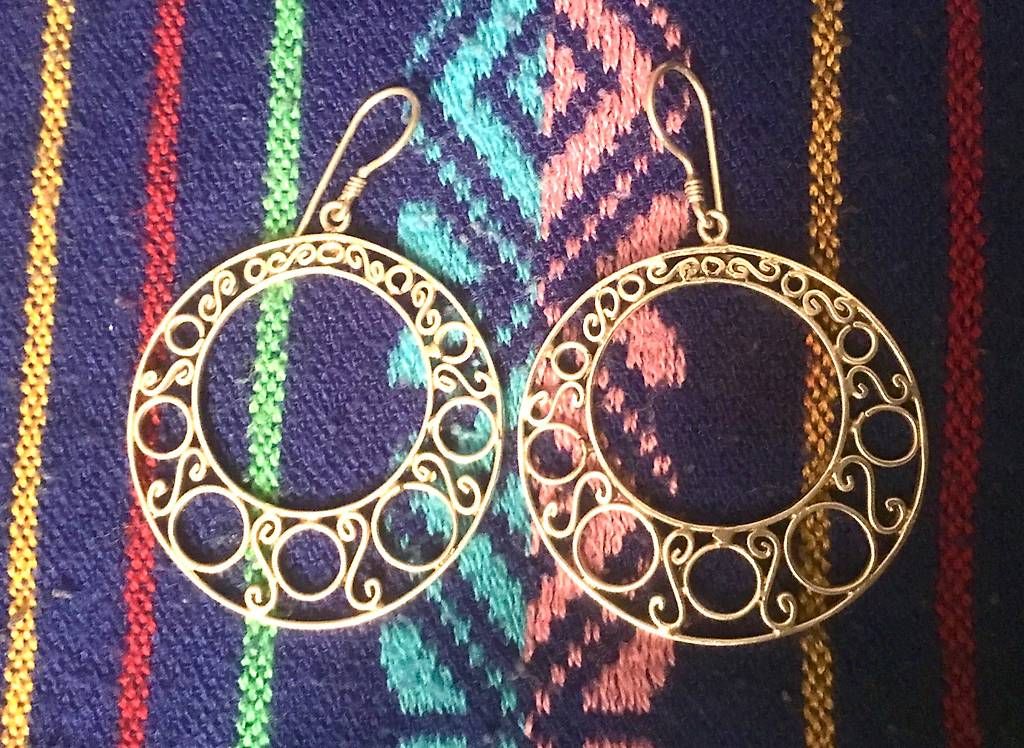 Ohrringe & -stecker: Orecchini grandi a cerchio in argento 900 – Gebraucht aus Tesserete von BreezyRose 1