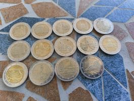 14 verschiedene Euro Münzen Bundesländer Deutschland 