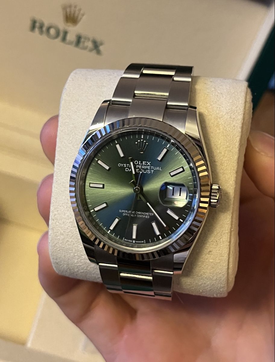 Rolex Orologi: Rolex Datejust 36mm mint green Dial 2025 – Usato da Zürich venduto da 24g24 4