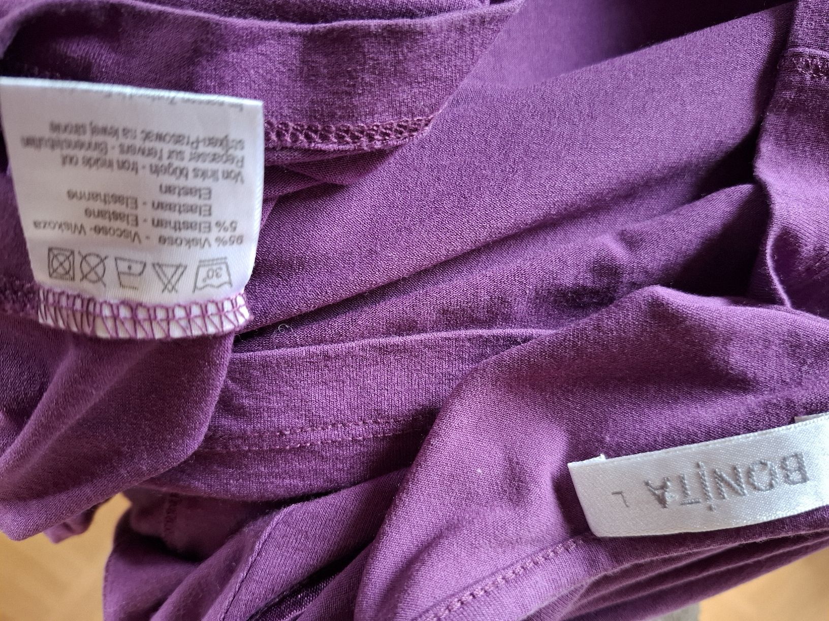 T-shirts: nr 51 Basic Longsleeve Gr L  42 Beere Violett weich rundhals – D'occasion à Vinelz par sonnenmond77 6