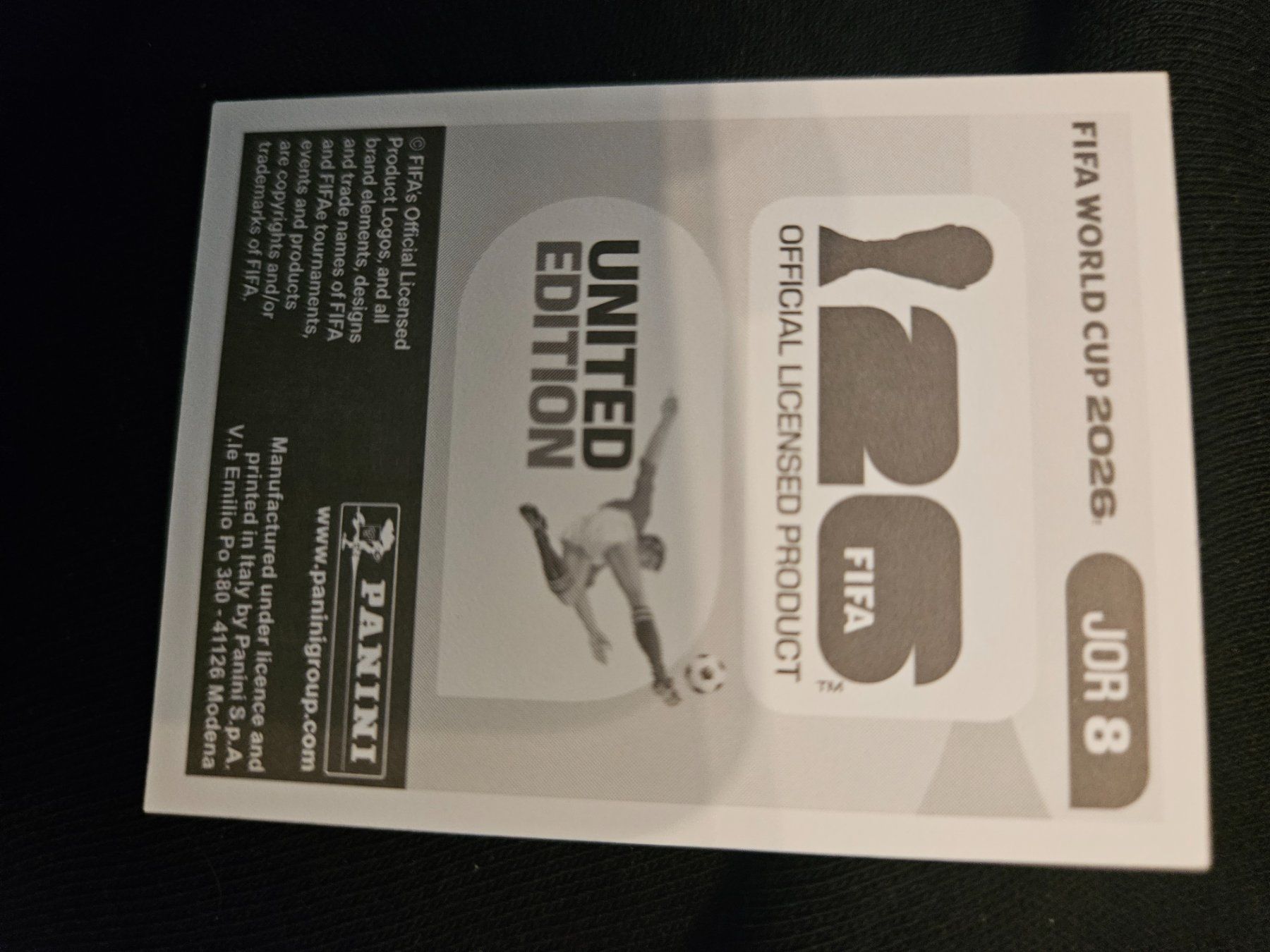 Panini Carte collezionabili: JOR8 – Usato da Würenlingen venduto da Dinli 1