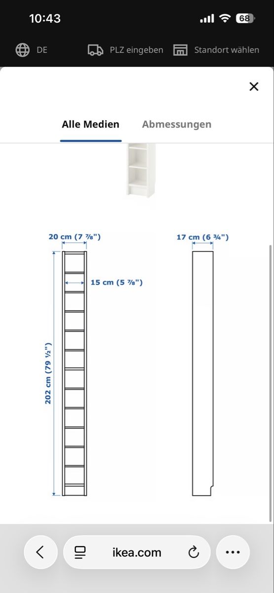 Ikea Regale: Regal Eiche GNEDBY Ikea – Gebraucht aus Kriens von sta_tx75 1