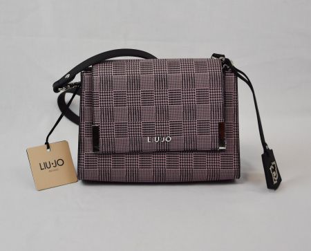 LIU JO-Tasche Schultertasche-lilla-schwarz /24cmx17cmx11cm