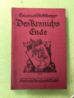 Emanuel Stickelberger: Des Kranichs Ende