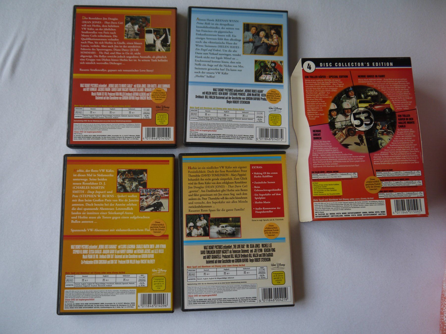 Alle DVDs: HERBIE-Collection 4 DVD-Disney selten – Gebraucht aus Hagendorn von  2
