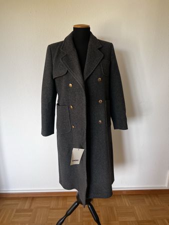 Sandro Brushed Wool-Blend Twill Coat