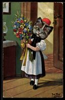 Arthur Thiele: Neujahrsgrüsse, Katzenm