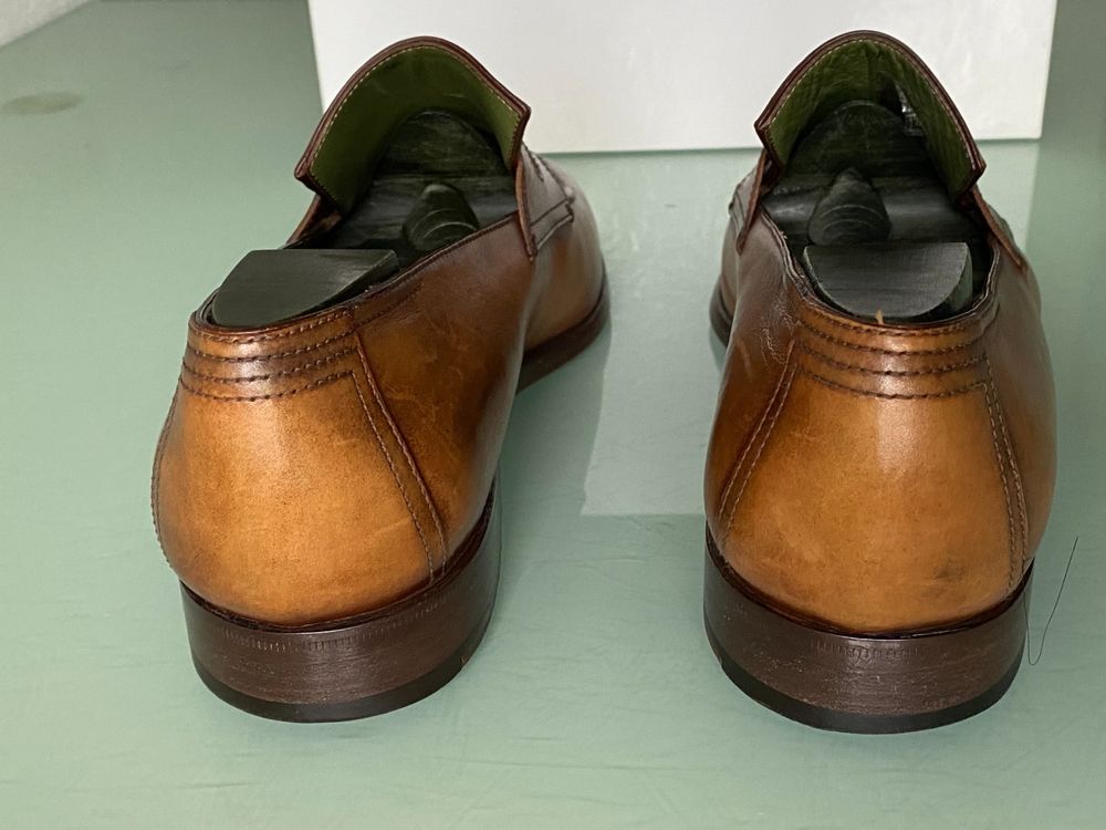 SWZEC Herren Loafers Aus Leder Mit Schnürung - Elegante Slipper Für Frühling 2025