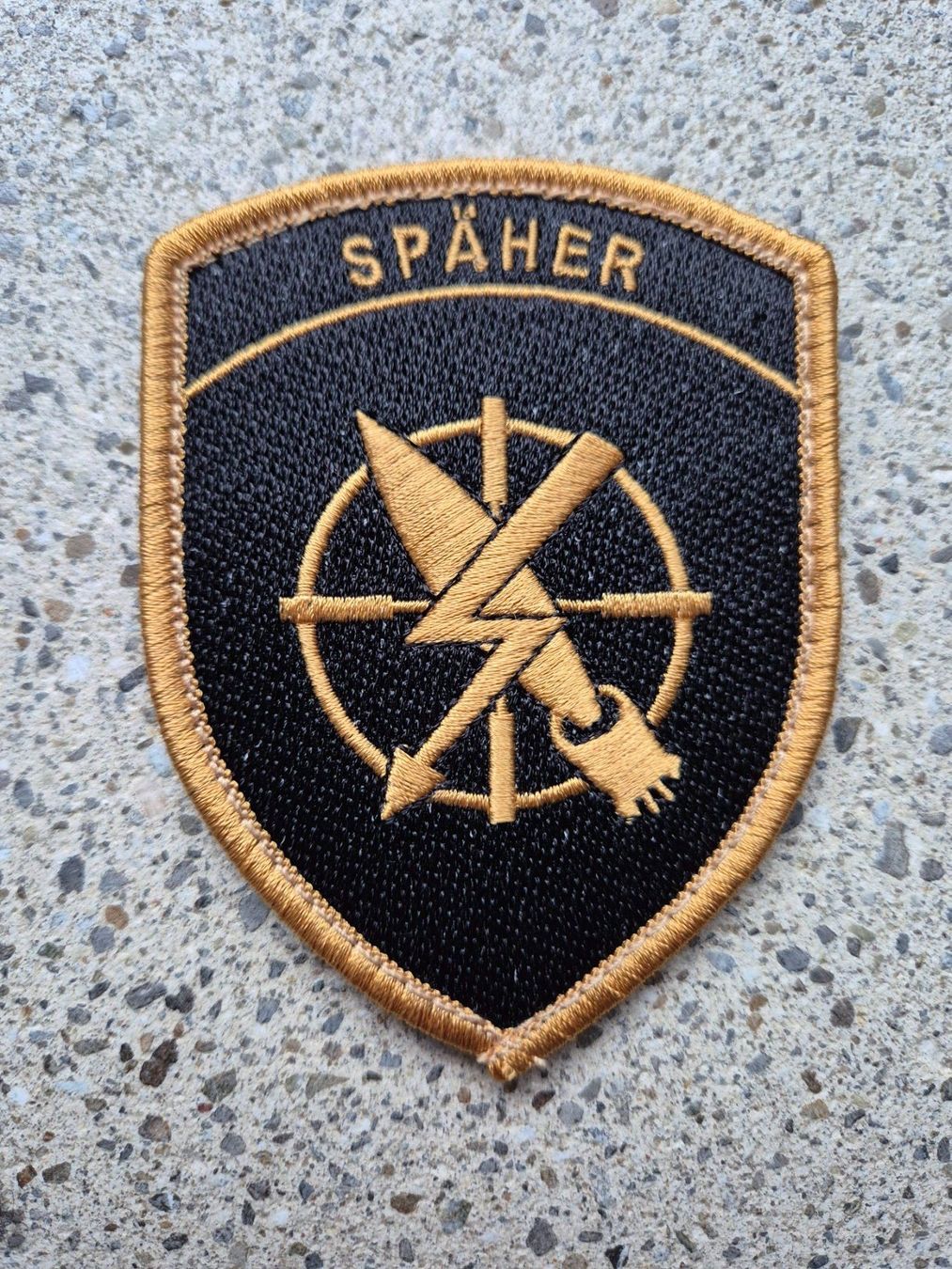 Schweizer Armee Placchette & Badge: *** Badge Späher mit klett *** – Nuovo e nell'imballaggio originale da Riedholz venduto da fr_sIruP