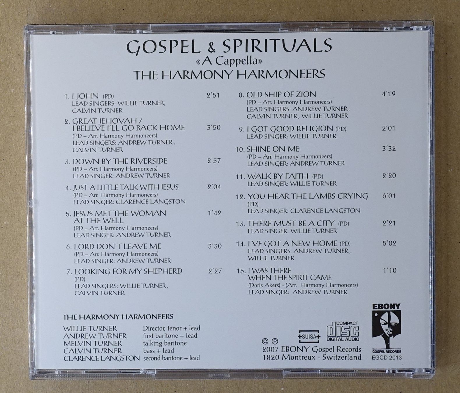 CDs: The Harmony Harmoneers - A Cappella - D18 – D'occasion à Sessa par discoverymedia 1
