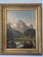 Gemälde - Wetterhorn bei Grindelwald - Öl auf Leine