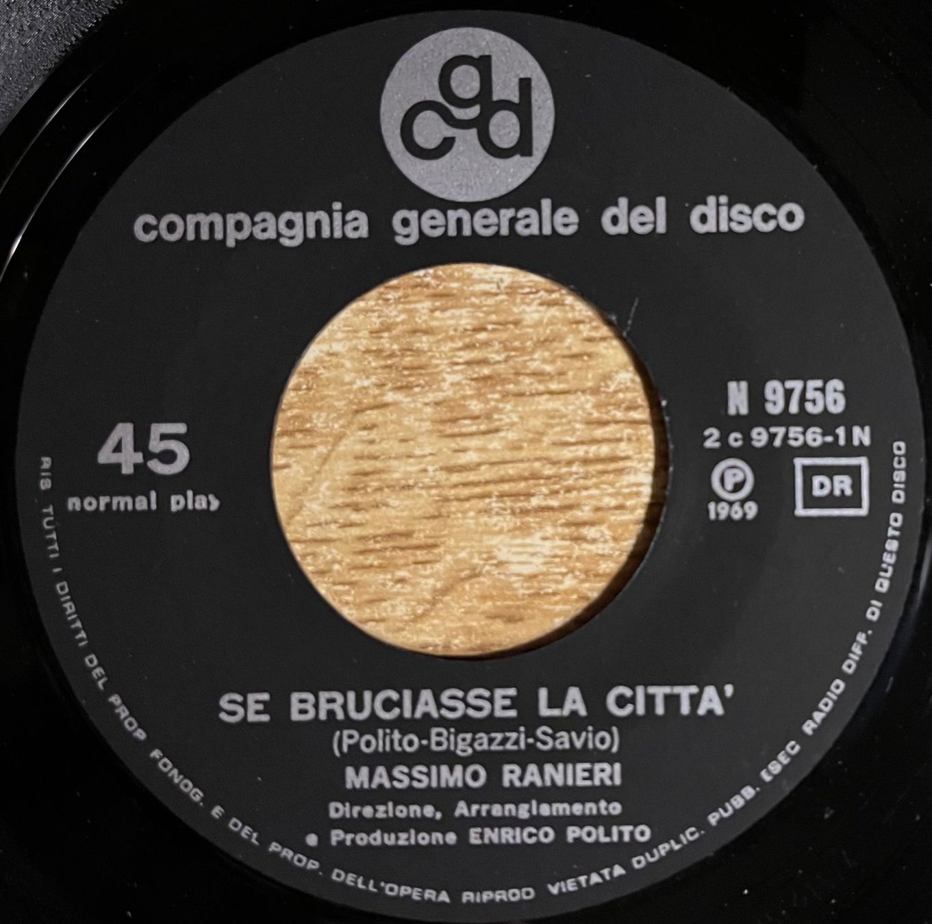 Schallplatten: MASSIMO RANIERI - SE BRUCIASSE LA CITTÀ – Gebraucht aus Bussigny von vinyl-pas-cher 2