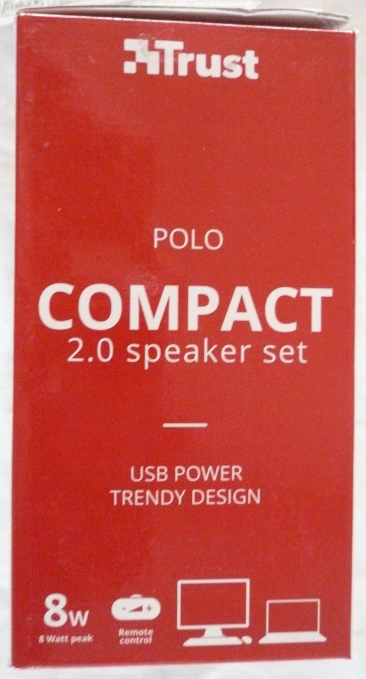 Trust Casse acustiche: Trust Compact 2.0 speaker set, kompaktes USB-betriebenes – Nuovo e nell'imballaggio originale da Rotkreuz venduto da Busa17 2
